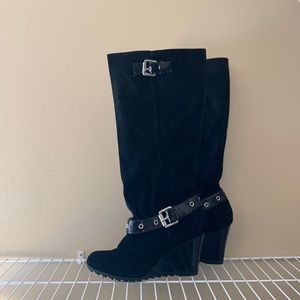 Michael Kors genuine suede wedge boots.  Never worn